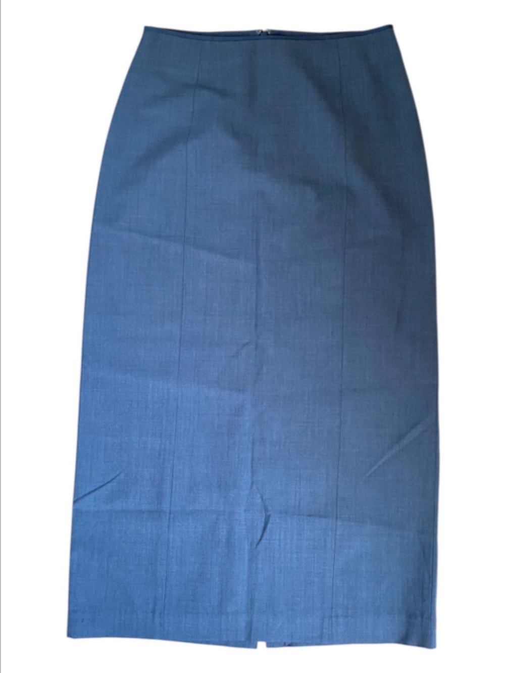 Wool Blend Tailored Classic Maxi Column Business Office Attire Skirt Size 10